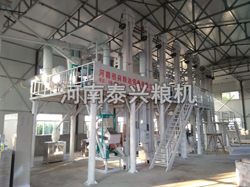 哈爾濱30噸級小米加工設備安裝案例